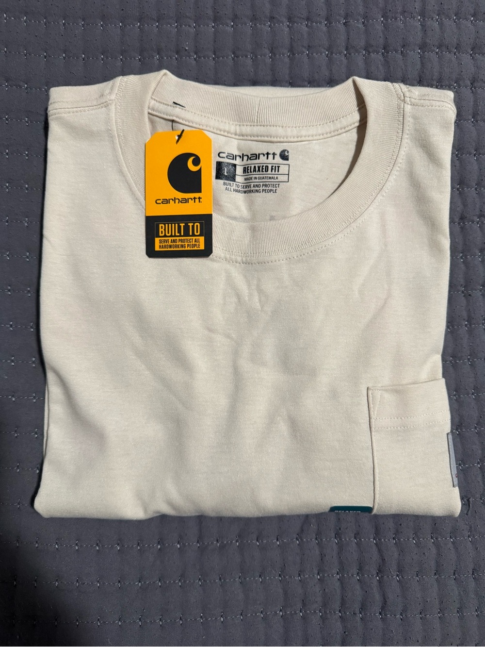 Carhartt Relaxed Fit Pocket Tee in Cream